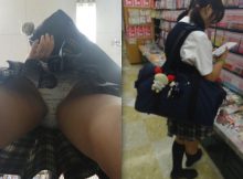 幼いパンツ派手なパンツ…女子高生のプライベート下着がまる見え！スカートの中を覗いた街撮りエロ画像
