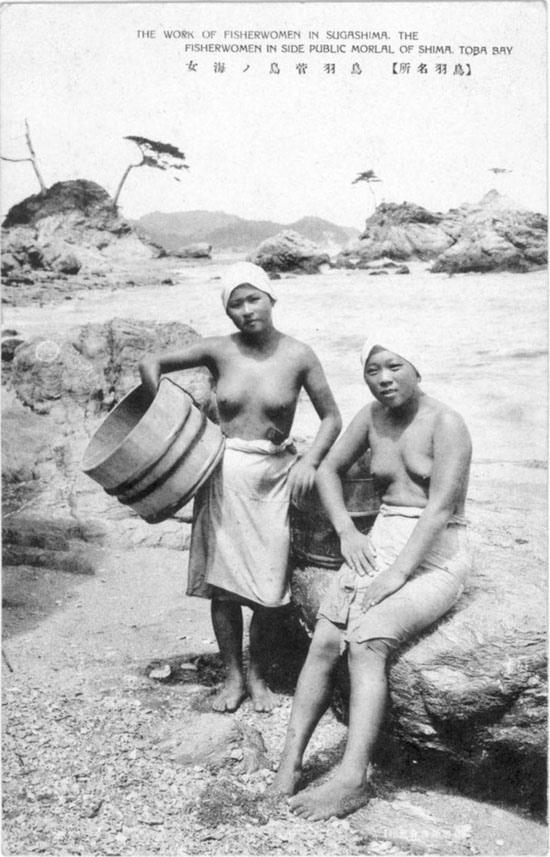 【海女さんエロ画像】昭和の海女さんすげーｗｗｗｗ哀愁漂う画像なのにおっぱいまる出しでワロタｗｗｗ その7