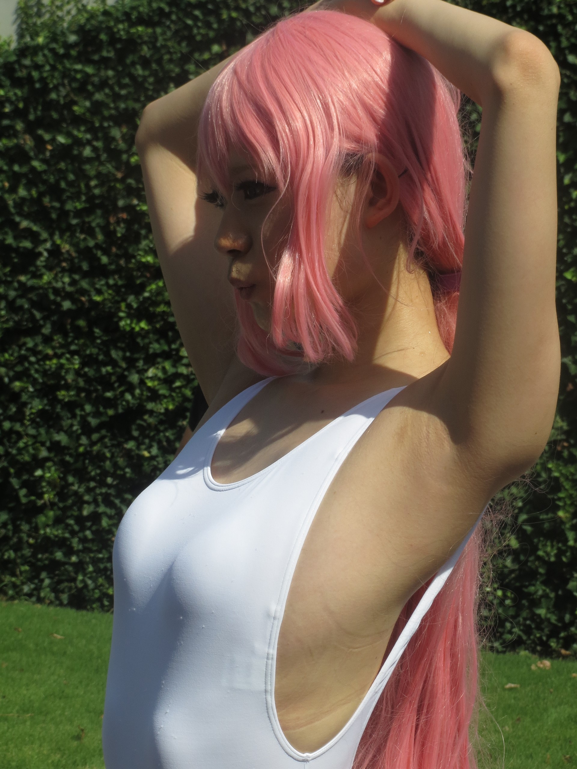 【腋フェチ画像】つるつるすべすべよりジョリってるほうが興奮するコスプレイヤーの腋ｗｗｗｗｗ その6