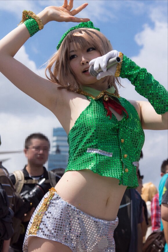 【腋フェチ画像】つるつるすべすべよりジョリってるほうが興奮するコスプレイヤーの腋ｗｗｗｗｗ その15