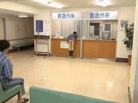 女子高生が病院でパ○チラしまくり…○起した男性患者の精子を搾り取るディープフｏラGIF画像